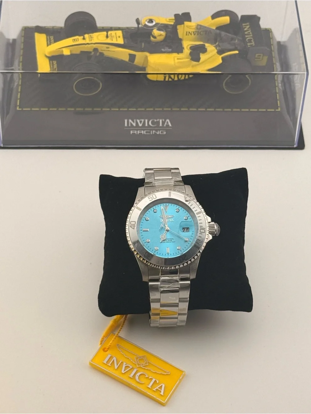 Invicta Pro Diver Currentwave Light Blue Dial Men's Watch 43mm Steel 44715 NIB